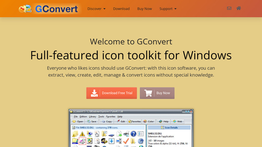 Gconvert Landing Page