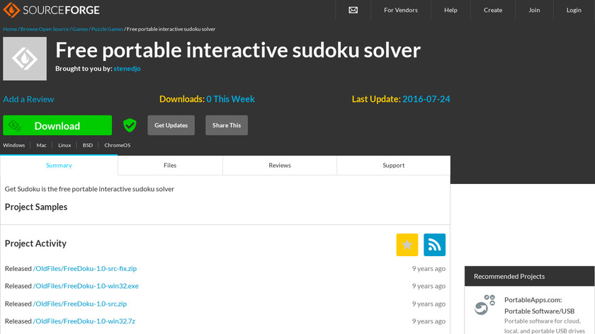 Get Sudoku Landing Page