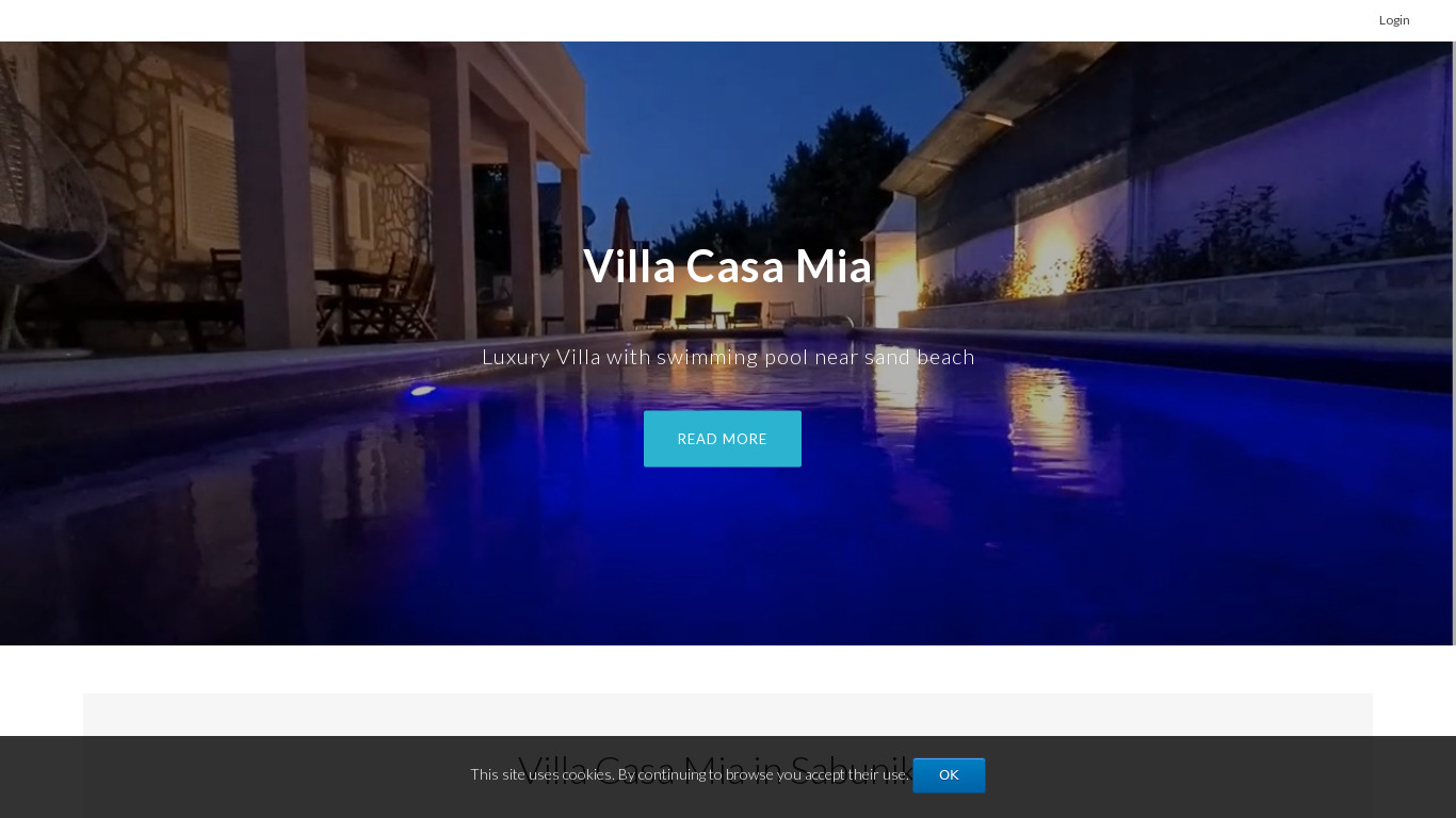 Villa Casa Mia Landing page