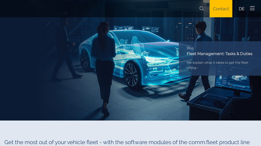 comm.fleet Landing Page