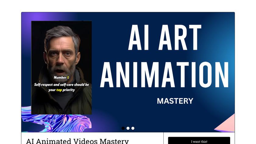 AI Animated Videos Mastery Landing Page
