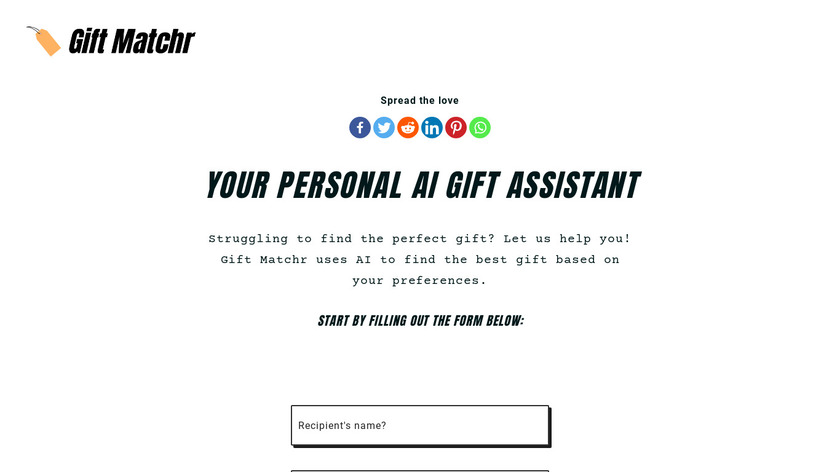 Gift Matchr Landing Page