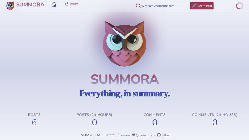 Summora Landing Page