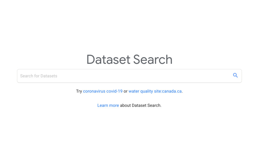 Dataset Search Landing Page