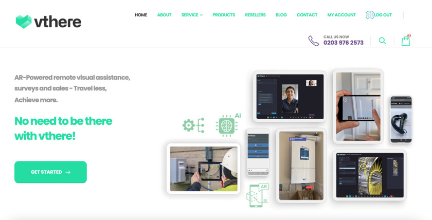 vthere Landing Page