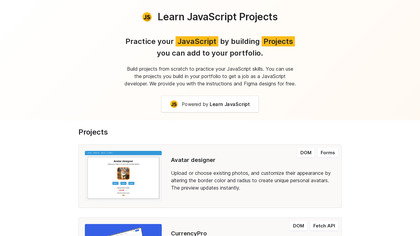 Learn JavaScript Projects image