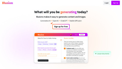 Illusion - No-Code Generative AI Builder image