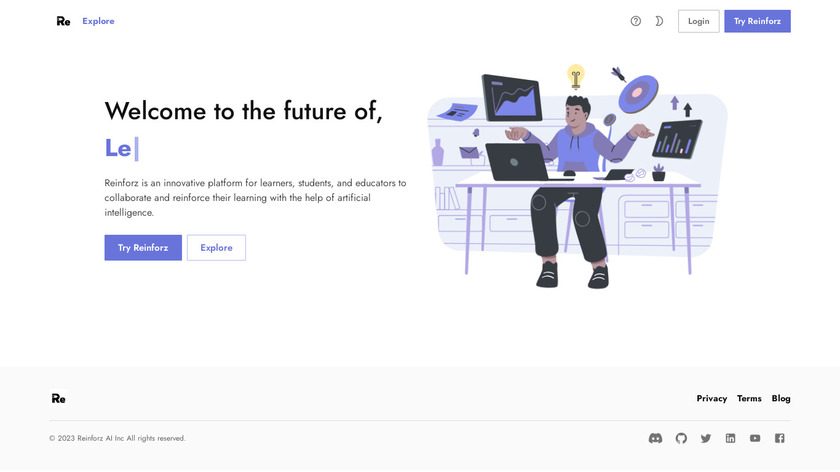 Reinforz AI Landing Page