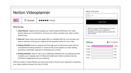 Creator's Video Planner image