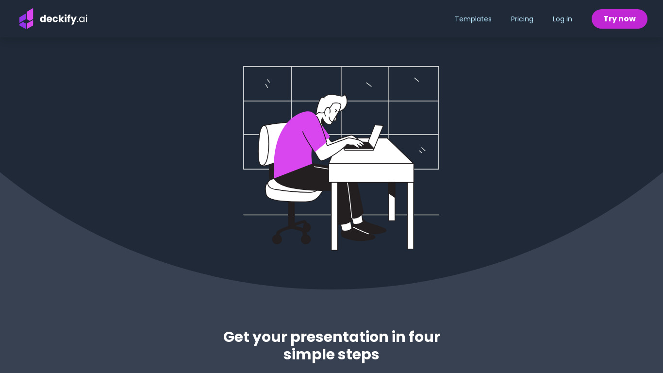Deckify Landing page