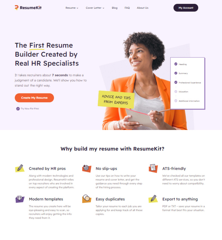 ResumeKit Landing Page