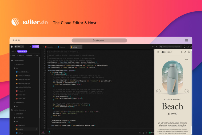 Editor.do Landing Page