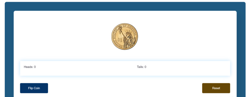 Coin Flipper Landing Page