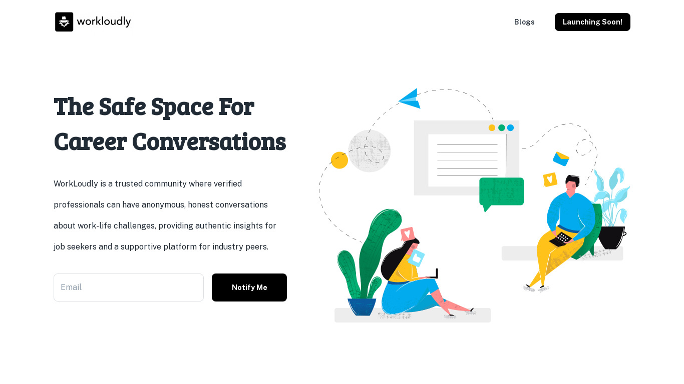 Workloudly Landing page