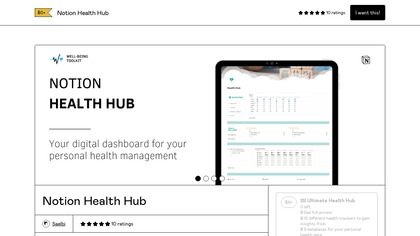 Notion Health Hub image