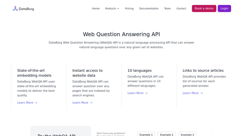 ChatBot Question Answering Landing Page