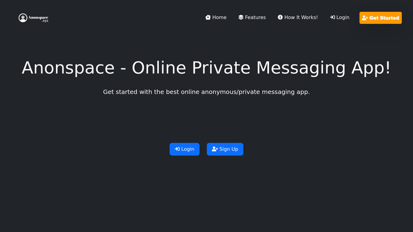 Anonspace Landing Page