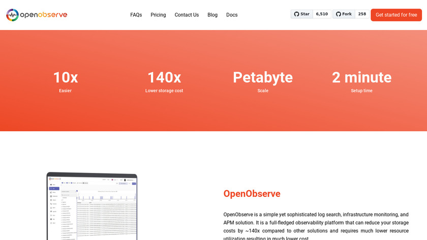 OpenObserve Landing Page