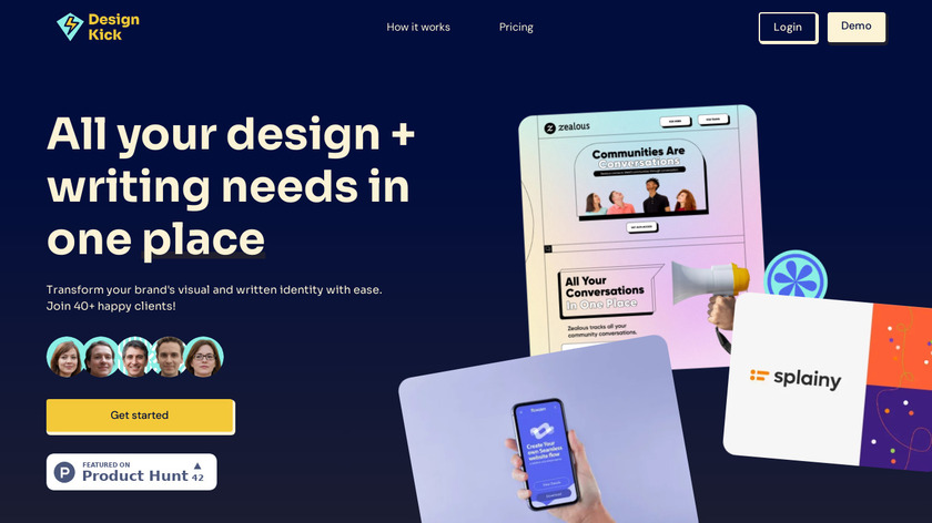 Design Kick Landing Page