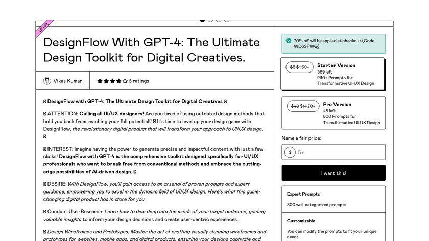 DesignFlow GPT-4 Landing Page