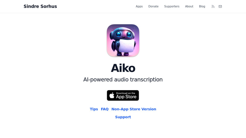 Aiko Landing Page