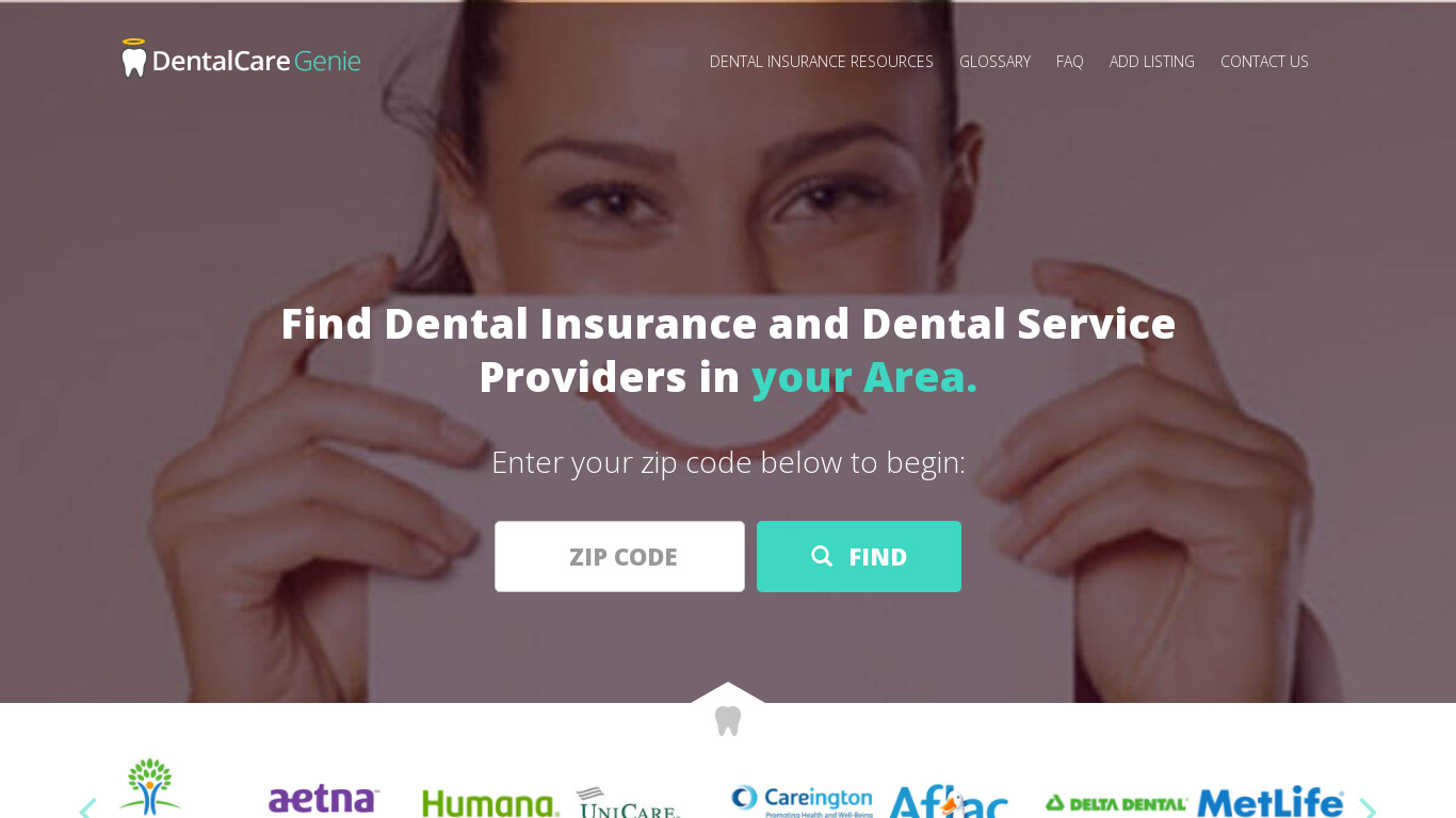 DentalCareGenie.com Landing page
