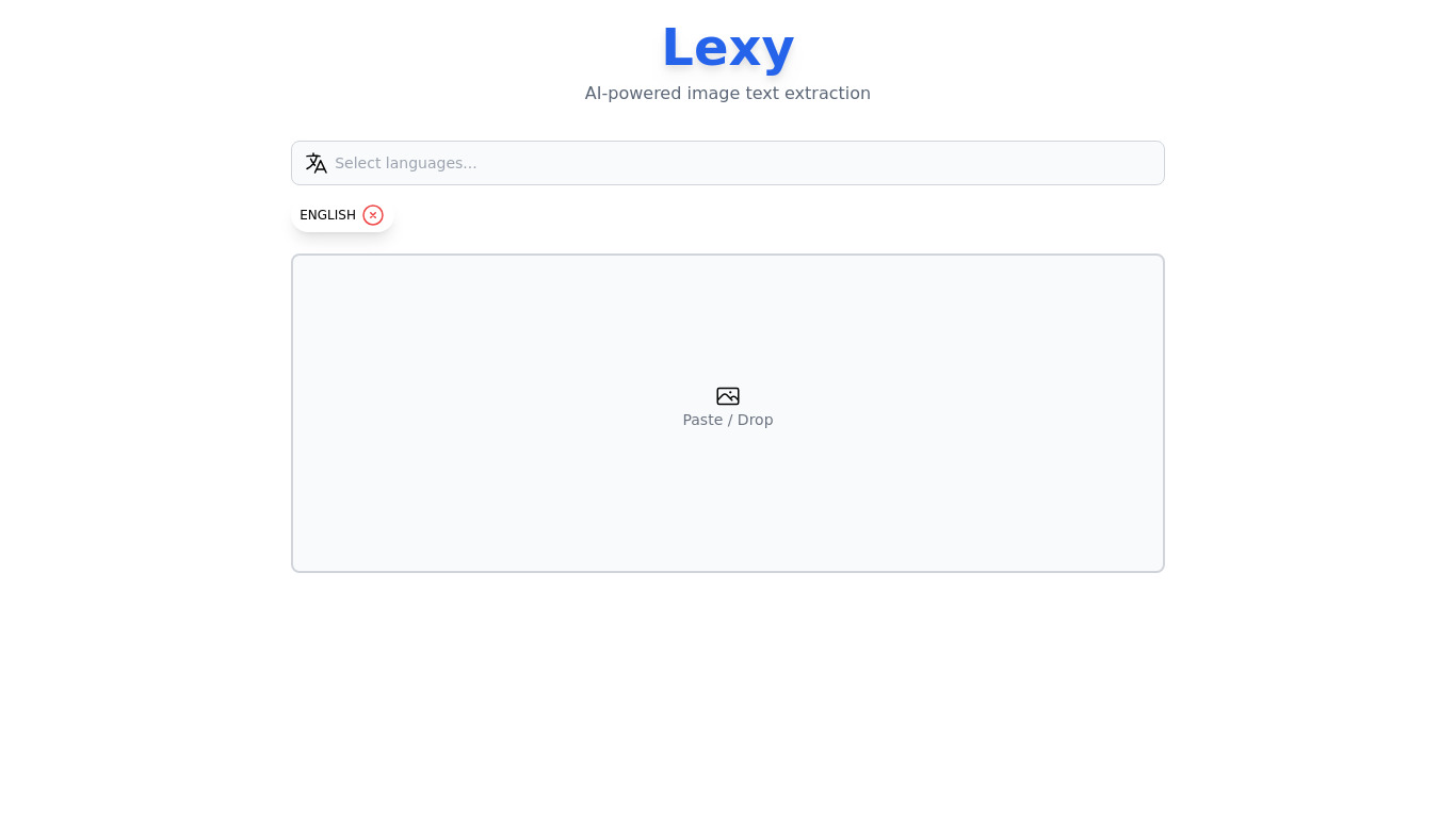 Lexy Landing page