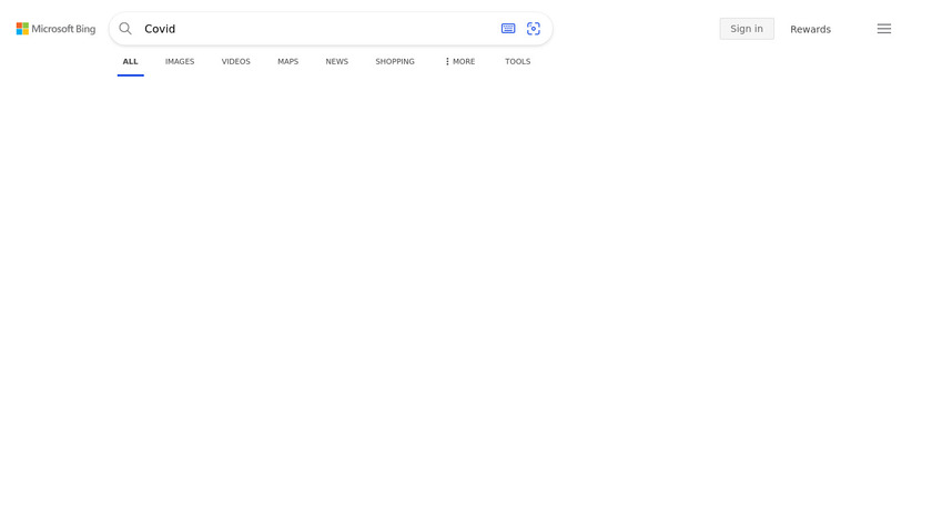 COVID-19 Tracker Landing Page