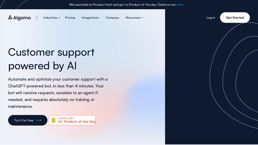 Algomo Landing Page