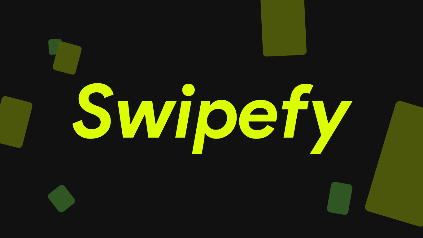 Swipefy for Spotify Landing page