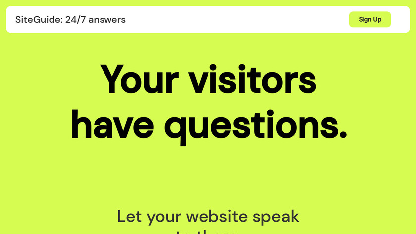 ASK THIS SITE Landing Page