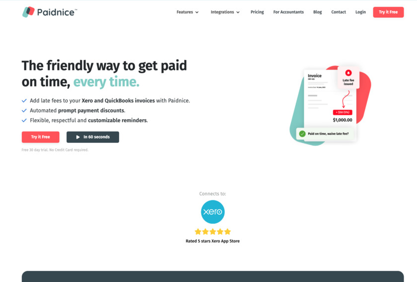 Paidnice Landing Page