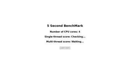 5 Second BenchMark (5SBM) image
