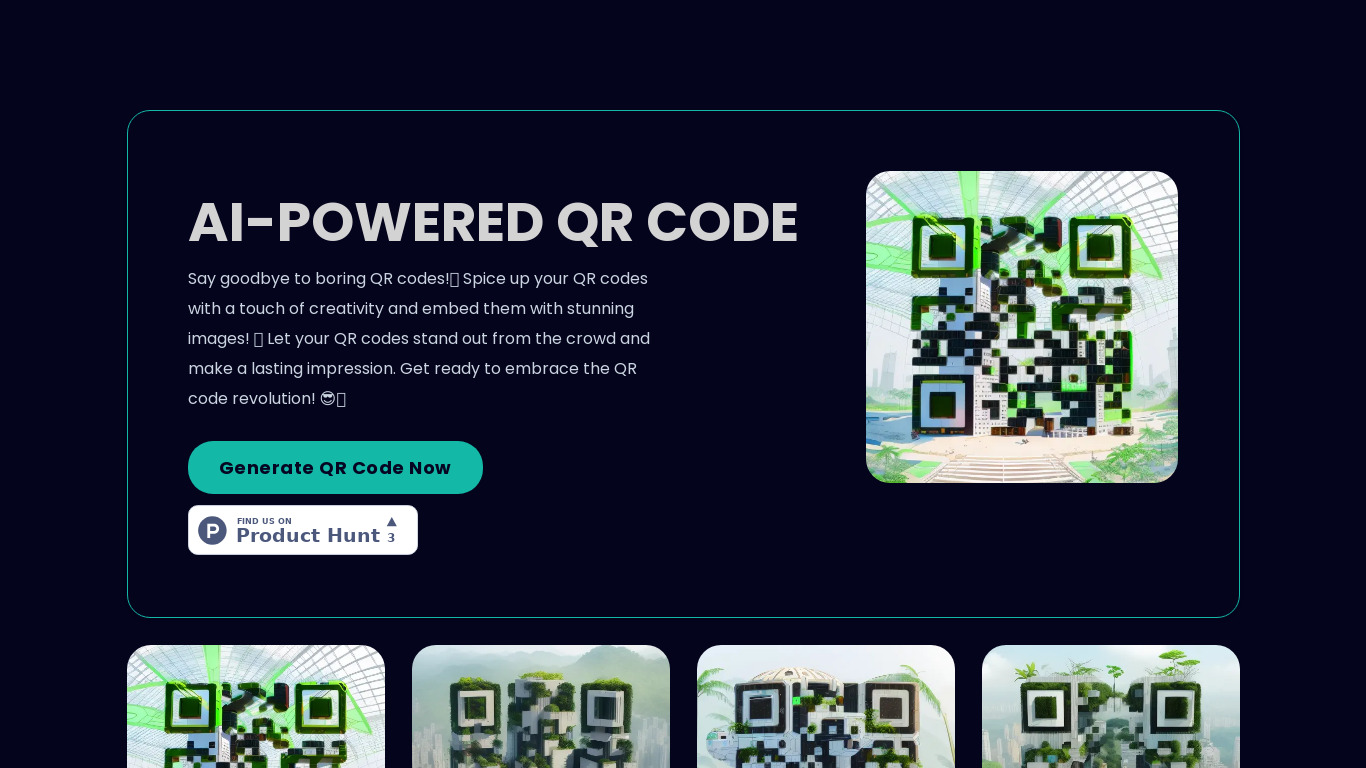 AI-Powered QR code Landing page