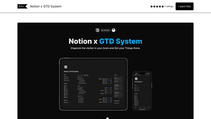 Notion x GTD System image