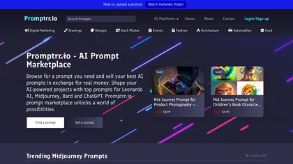 Promptrr - AI Prompt Marketplace image