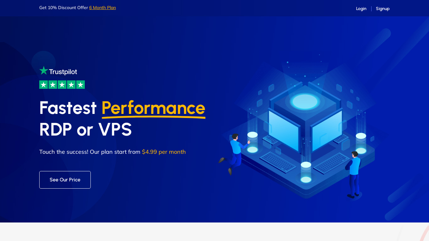 RdpClouds Landing page