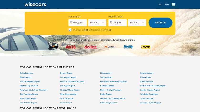 Wisecars Landing Page