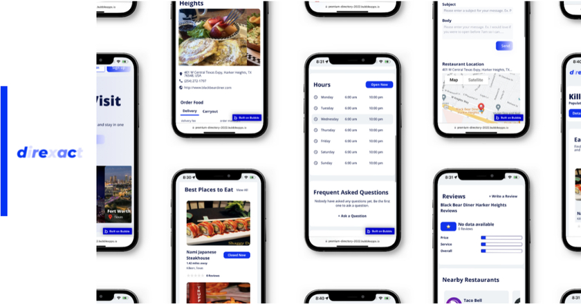 Direxact Landing Page