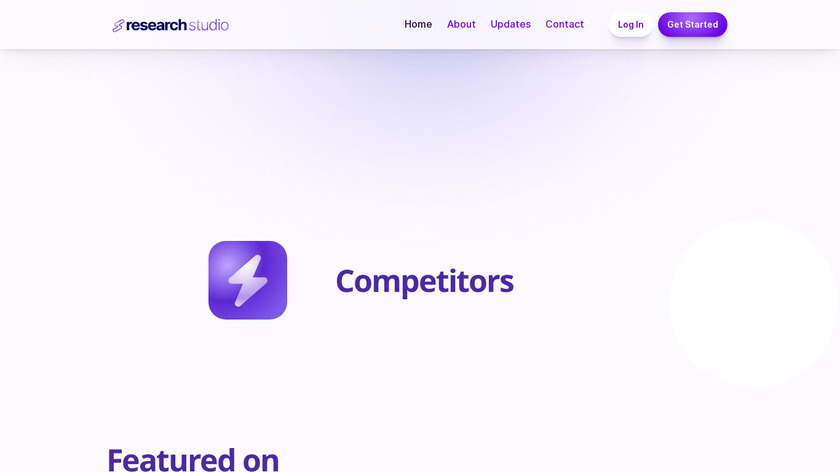 Research Studio Landing Page