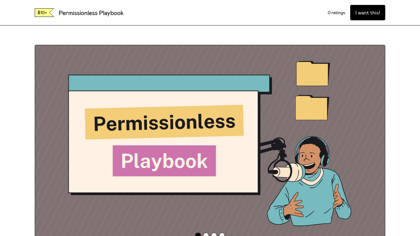 Permissionless Playbook Landing page