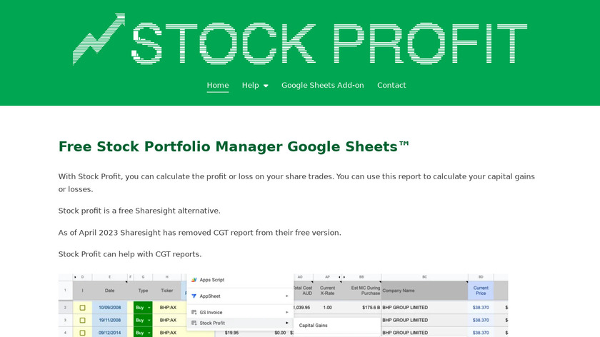 Stock Profit Landing Page