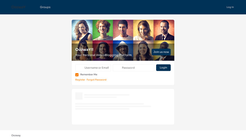 OozwaY Landing Page