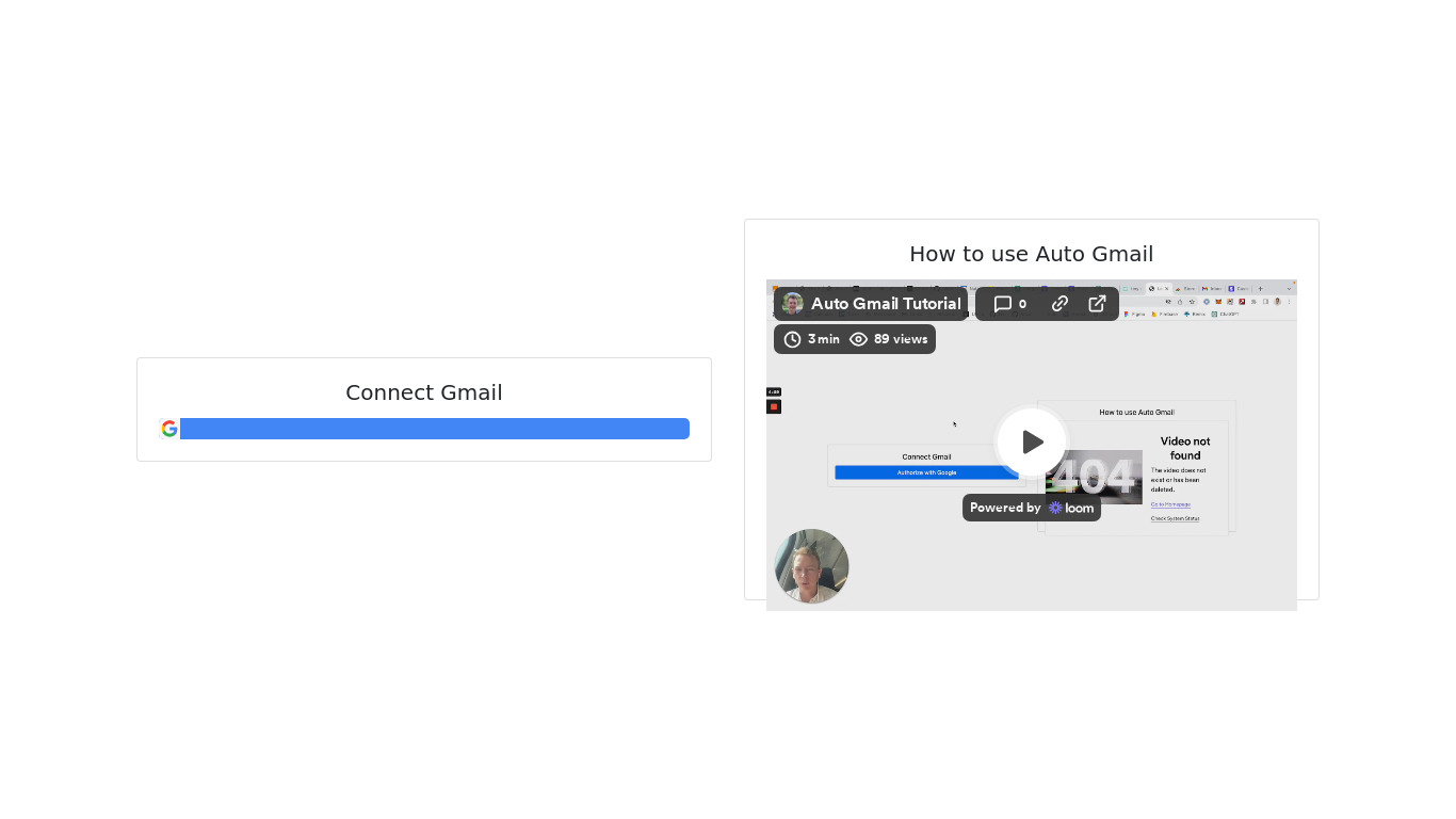Auto Gmail: ChatGPT for email Landing page