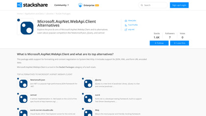 Microsoft.AspNet.WebApi.Client Alternatives image