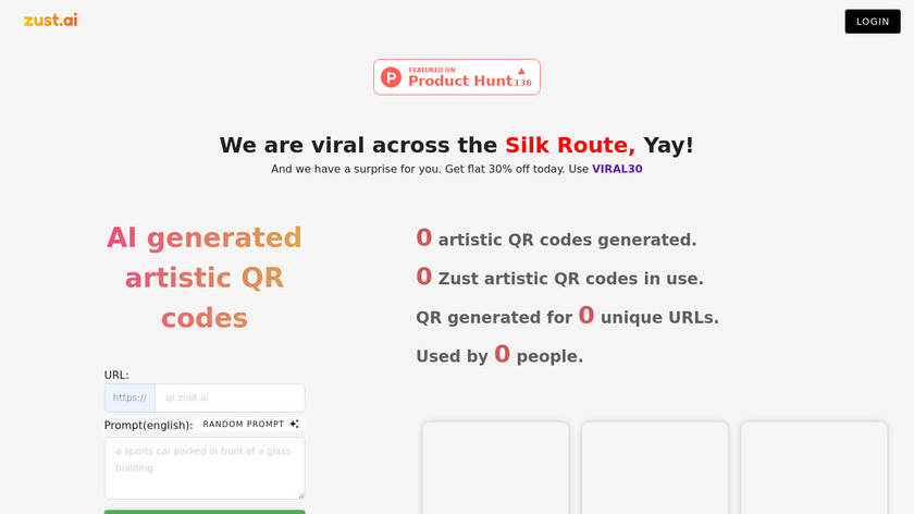 Zust QR Landing Page