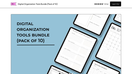 Digital Organization Tools Bundle image