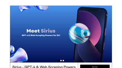 Sirius - GPT-4 Superpowers for Siri image