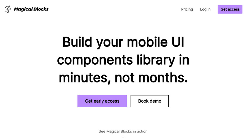 Magical Blocks Landing Page