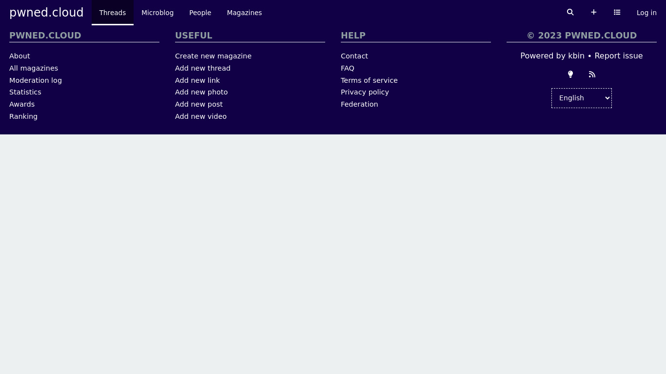 pwned.cloud Landing page